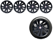 Press Type Hubcap WagonR 2020 Wheel Cover Replacements for OEM Steel Wheels Polypropylene Material with Retention Ring | Set of 4 Pcs
