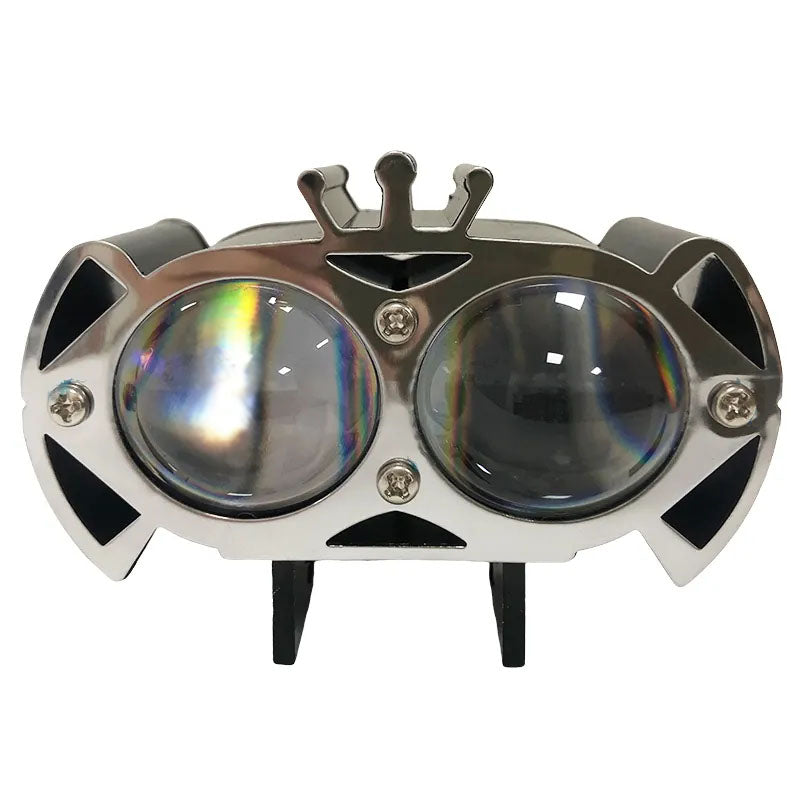 Auto Pearl Motorcycle Double Crown Spotlight Voltage 12-80V and Power 24W Motorcycle fog light Emitting Diode compatible with All Bike
