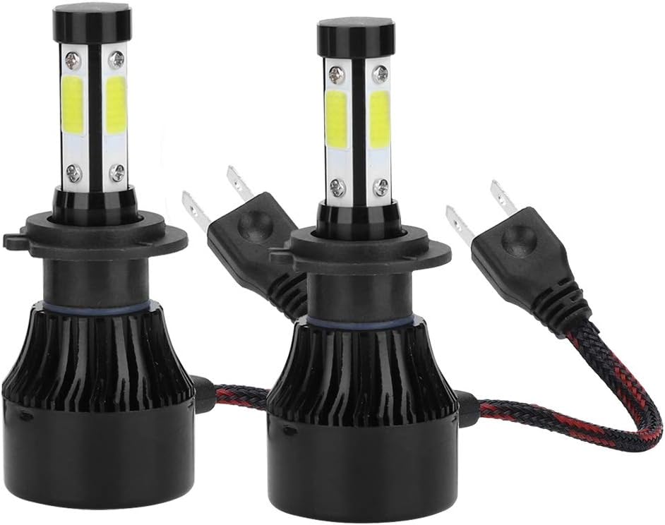 Auto Pearl H7 80W LED Headlight with Better Heat Dissipation 6000K, 3500LM Water Resistant White Light (Pack of 2)