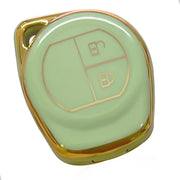 TPU Key Cover Compatible with Suzuki Baleno | Grand Vitara | XL6 | Swift | Brezza | Celerio | Ignis | Ertiga | Dzire 2 Button Smart Key