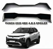Auto Pearl HBX/ABS Drill Free Roof Spoiler Compatible with Tata Punch 2026  in Piano Black Finish
