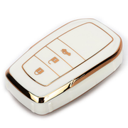 TPU Key Cover Compatible for Toyota Innova, Crysta, Fortuner 3 Button Smart Key