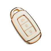TPU Key Cover Compatible with Hyundai Verna Push Button Start Car Key