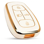 TPU Key Cover Compatible with Tata Nexon | Harrier | Safari | Altroz | Tigor | EV | Punch | Tiago EV Electric 4 Button Smart Key Only