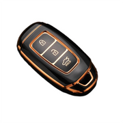 TPU Key Cover Compatible with Hyundai Verna Push Button Start Car Key
