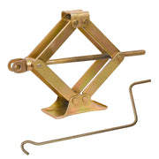 Scissor Jack & 4-Way Wheel Spanner (17x19x21x23 mm) Steel Portable Tire Jack with Handle Mounts Durable Leveling Jacks Compatible with Hatchback/SUV/Sedan (1 Ton)