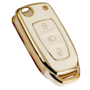 TPU Key Cover Compatible for Toyota Innova, Crysta, Fortuner 3 Button Smart Key