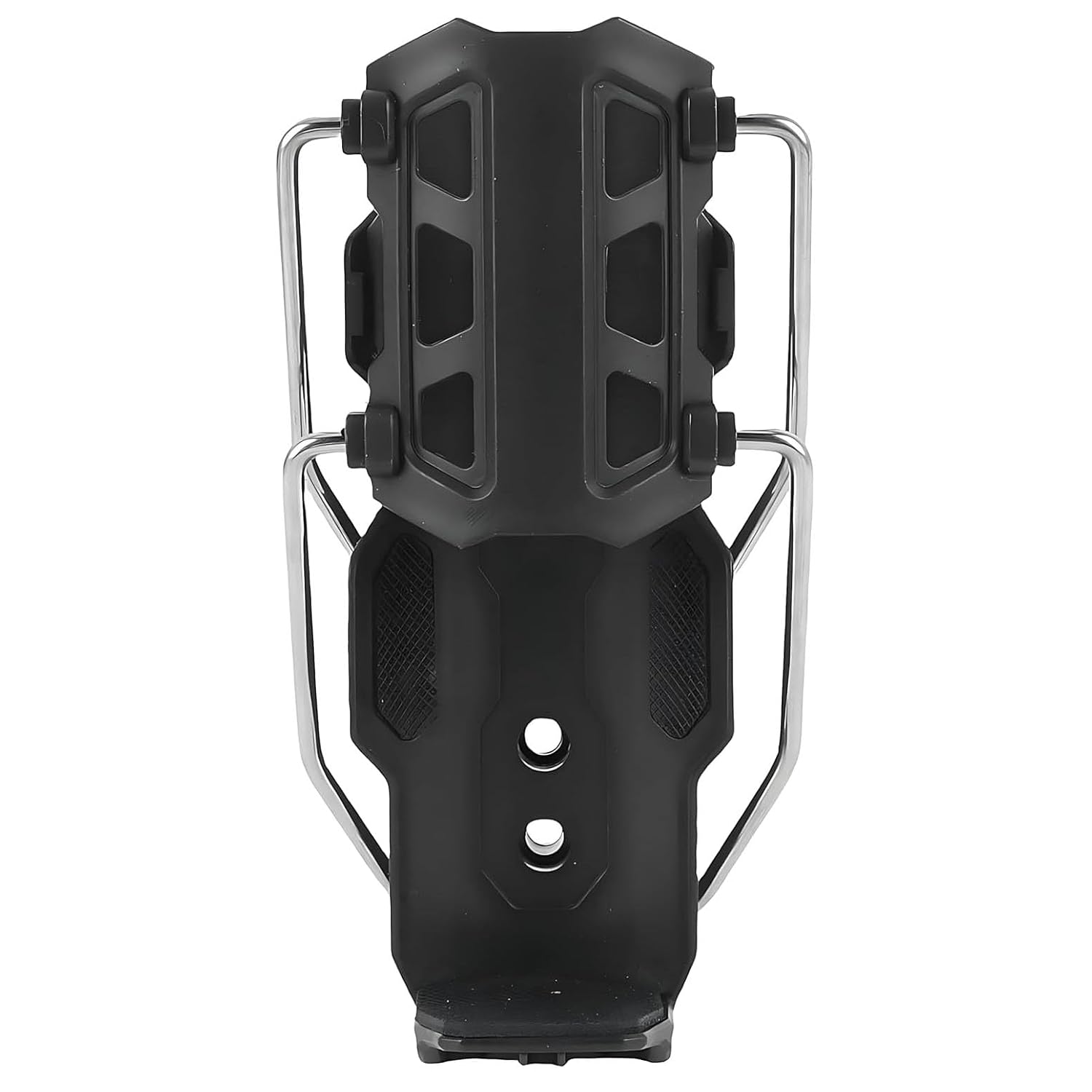 Auto Pearl Motorcycle Bottle Holder | 360° Rotatable | Adaptive Folding | Durable Nylon | Universal Fit | Black