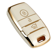 TPU Key Cover Compatible with Kia Sonet | Carens | Seltos 3 Button Smart Key Only