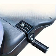 Auto Pearl Side Footrest for Scooter | Spring Coil Style Foot Pegs | Adjustable Sliding Rail | Universal Fit | Black