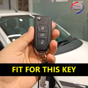 TPU Key Cover Compatible with Tata Tiago | Nexon | Altroz | Safari | Storme | Zest | Bolt | Tigor | Punch | Hexa 3 Button Flip Key