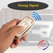 TPU Key Cover Compatible for Toyota Innova, Crysta, Fortuner 3 Button Smart Key