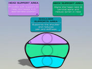 Auto Pearl CurvaRest Car Neck Rest Cushion| Seat Headrest Cushion||Memory Foam Neck Pillow Car Neck Pillow for Neck Pain Relief in Office, Driving (Large, Black, Black Hemming, Pack of 1)