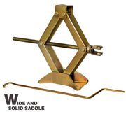 Scissor Jack & 4-Way Wheel Spanner (17x19x21x23 mm) Steel Portable Tire Jack with Handle Mounts Durable Leveling Jacks Compatible with Hatchback/SUV/Sedan (1 Ton)