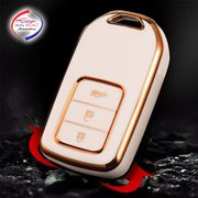 TPU Key Cover Compatible for Honda City | Amaze | WRV | CRV | Jazz | 3 Button Smart Key