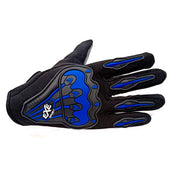 Bike Riding Gloves with Touch Screen Sensitivity Riding Full Gloves Riding Gloves  Blue with Black