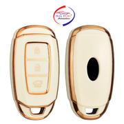 TPU Key Cover Compatible with Hyundai Verna Push Button Start Car Key