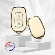 TPU Car Key Cover Compatible With Renault Kiger, Kwid, Duster 2 Button Remote Key