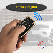 TPU Key Cover Compatible with Tata Tiago | Nexon | Altroz | Safari | Storme | Zest | Bolt | Tigor | Punch | Hexa 3 Button Flip Key