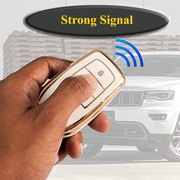 TPU Key Cover Compatible for Toyota Innova, Crysta, Fortuner 3 Button Smart Key