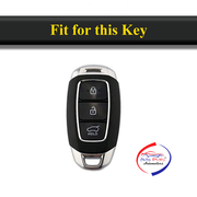 TPU Key Cover Compatible with Hyundai Verna Push Button Start Car Key