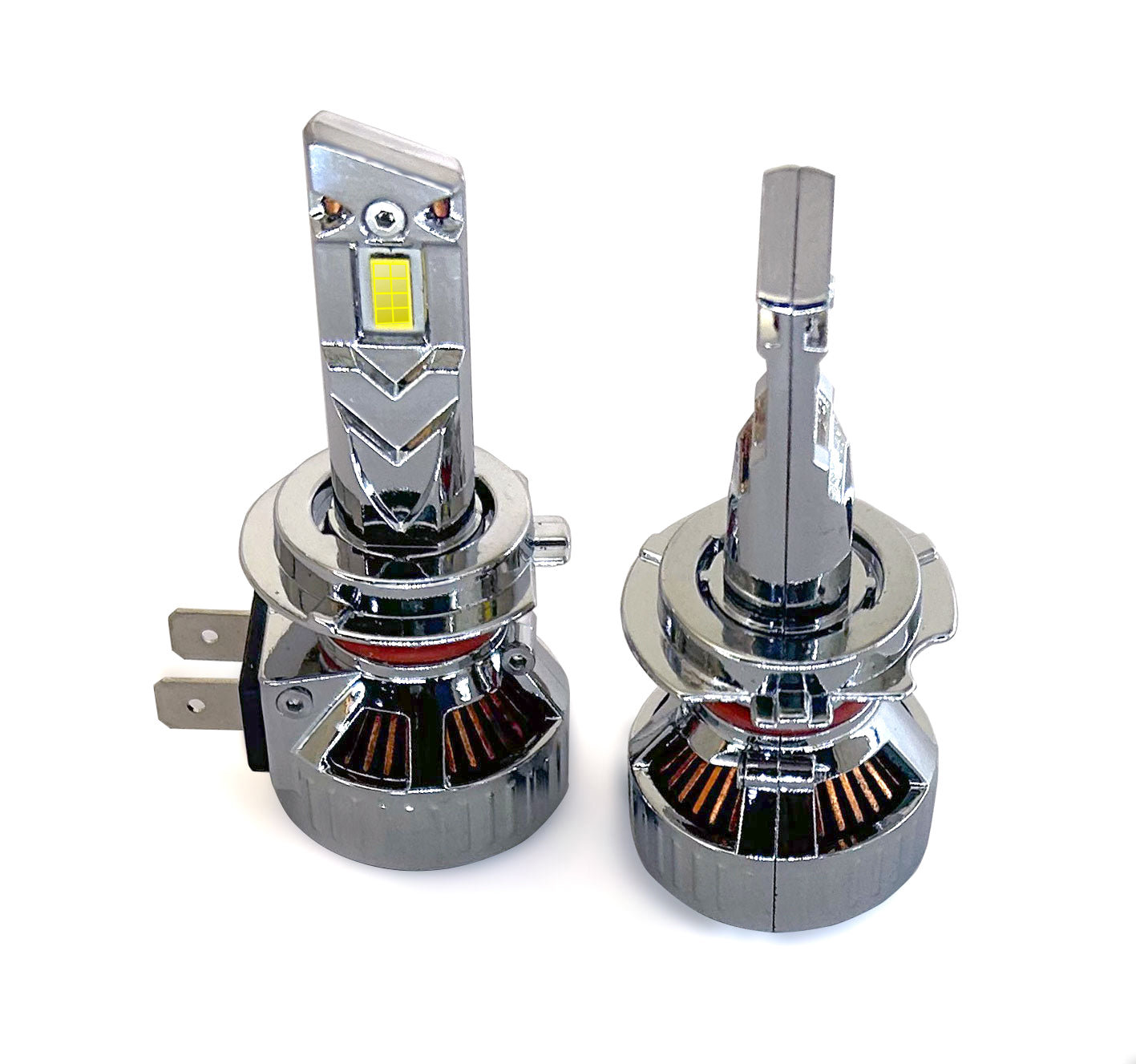 Auto Pearl H7 LED Headlight Bulbs for Car – 120W, 12000LM, 6000K Cool White, Super Bright with Turbo Cooling Fan, compatible with All Car (Pack of 2)