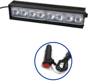 AUTO PEARL 8 LED Waterproof Red Blue Police Flashing Light for All Cars Fog Lamp Car LED (12 V, 8 W)  (Universal For Car, Pack of 1)