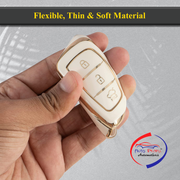 TPU Key Cover for Hyundai Grand i10 NIOS Asta | Venue | i20 | Aura | Creta | Elantra 3 Button Smart Key Only