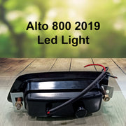 Car LED Fog Lamp Chrome Light Compatible with Alto 800 2019 (Set of 2)