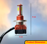 Auto Pearl High Brightness CYT Front DC Headlight Bulb 3-Side H4 White LED 40W (Pack of 1)