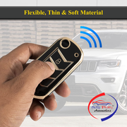 TPU Key Cover Compatible with Mahindra Scorpio | XUV 300 | Marazzo | XUV 700 | Bolero | Thar 3 Button Flip Key