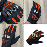 Bike Riding Gloves with Touch Screen Sensitivity Riding Gloves Riding Gloves Riding Gloves  (Black & Orange)