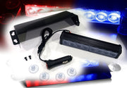 AUTO PEARL 8 LED Waterproof Red Blue Police Flashing Light for All Cars Fog Lamp Car LED (12 V, 8 W)  (Universal For Car, Pack of 1)