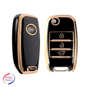 TPU Key Cover Compatible for Toyota Innova, Crysta, Fortuner 3 Button Smart Key