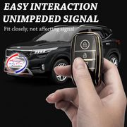 TPU Key Cover Compatible with Kia Sonet | Carens | Seltos 3 Button Smart Key Only