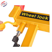 Wheel Clamp Lock Universal Security Adjustable Anti Theft Yellow Red Wheel Lock
