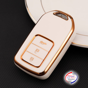 TPU Key Cover Compatible for Honda City | Amaze | WRV | CRV | Jazz | 3 Button Smart Key