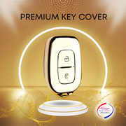 TPU Car Key Cover Compatible With Renault Kiger, Kwid, Duster 2 Button Remote Key