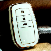 TPU Key Cover Compatible for Toyota Innova, Crysta, Fortuner 3 Button Smart Key
