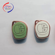 TPU Key Cover Computable with Swift | Ertiga | WagonR | Brezza | S Presso | Celerio | Swift Dzire | Alto | Eeco |  Ignis 2 Button Remote Key