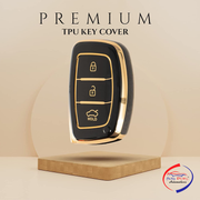 TPU Key Cover for Hyundai Grand i10 NIOS Asta | Venue | i20 | Aura | Creta | Elantra 3 Button Smart Key Only