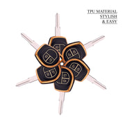 TPU Key Cover Compatible with Suzuki Baleno | Grand Vitara | XL6 | Swift | Brezza | Celerio | Ignis | Ertiga | Dzire 2 Button Smart Key