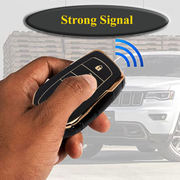 TPU Key Cover Compatible for Toyota Innova, Crysta, Fortuner 3 Button Smart Key