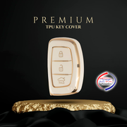TPU Key Cover for Hyundai Grand i10 NIOS Asta | Venue | i20 | Aura | Creta | Elantra 3 Button Smart Key Only