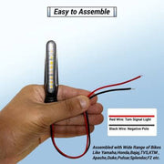 Bright SMD LED KTM Style Indicators Compatible For Universal All Bike Models (Amber, Pack of 2)