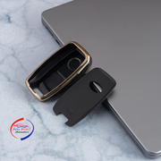 TPU Car Key Cover Compatible with Kia Sonet, Seltos 2020 4 Button Smart Key (Push Button Start Models,