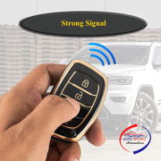 TPU Key Cover for Venue, Elantra, Tucson, i20 N Line 2021, Creta 2020, i20 2020 Model with 4 Button Smart Key