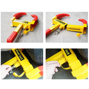 Wheel Clamp Lock Universal Security Adjustable Anti Theft Yellow Red Wheel Lock