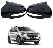 Auto Pearl Batman Style Car Side Mirror Cover Cap, ABS Material, Black, Compatible for All Car (Pack of 2)