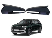 Auto Pearl Batman Style Car Side Mirror Cover Cap, ABS Material, Black, Compatible for All Car (Pack of 2)